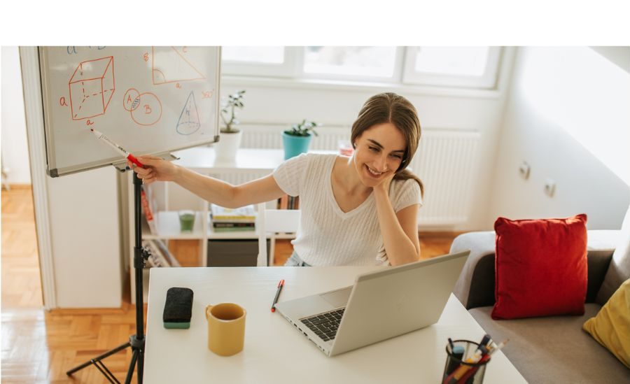 profesor, online, ora, educatie