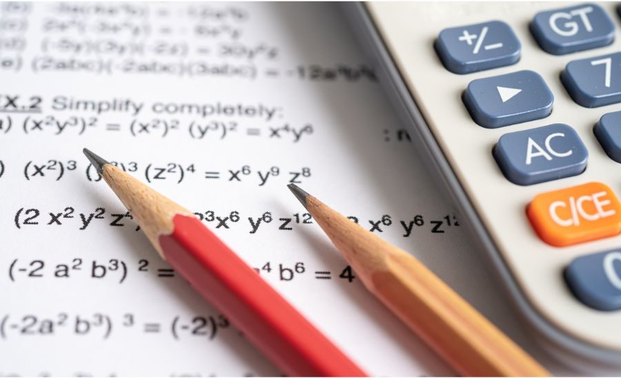 matematică, creion, calculator, formule, educație